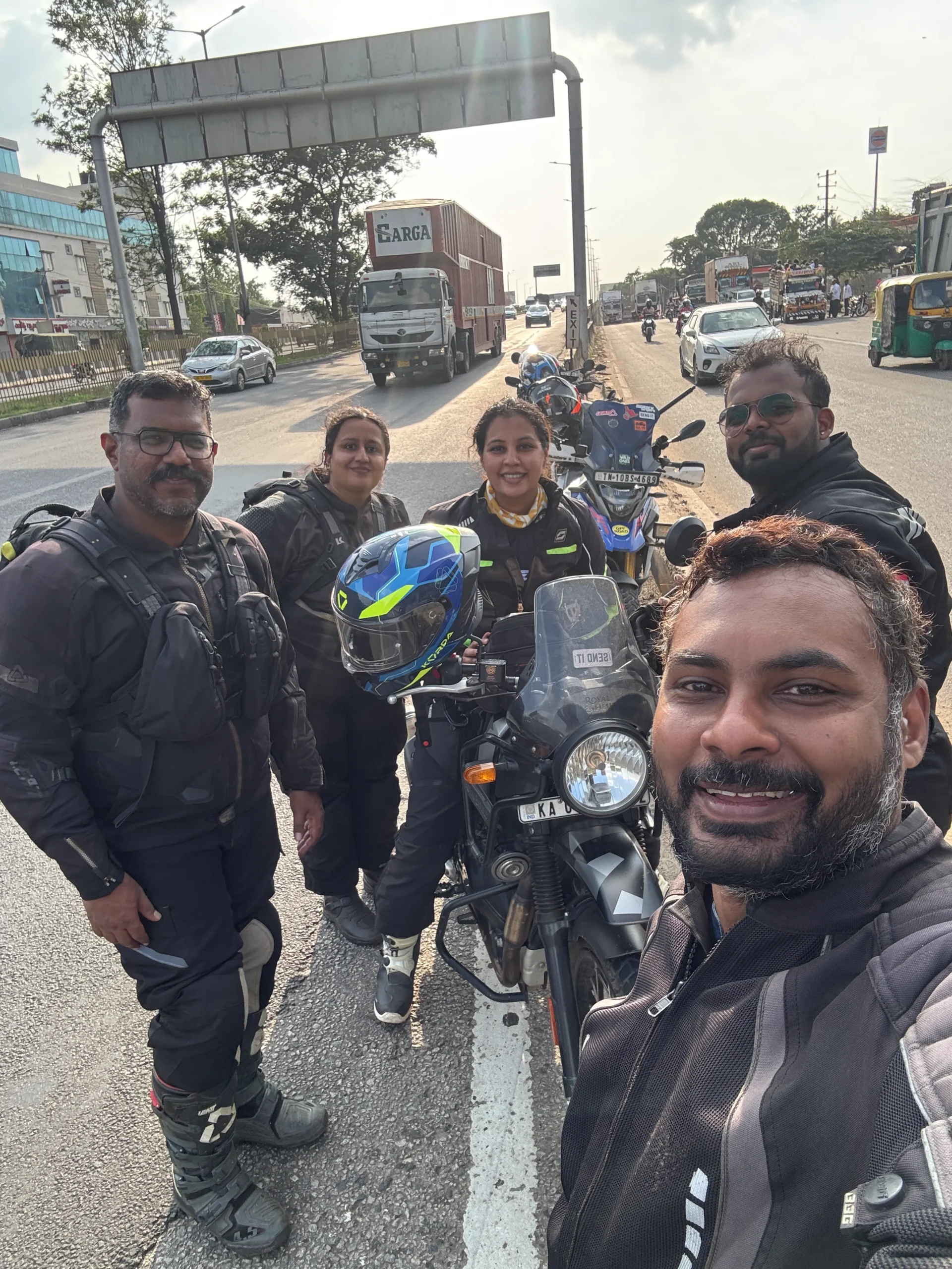 road selfie